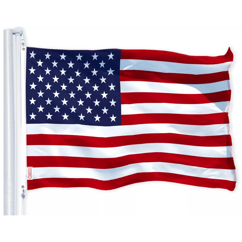 G128 Combo Pack: American USA Flag 3x5 Ft & POW