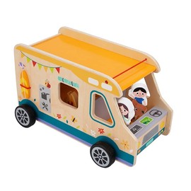 TOOKYLAND Camper Van Play Set - 13pcs - Toy RV Caravan for Kids, Ages 3+