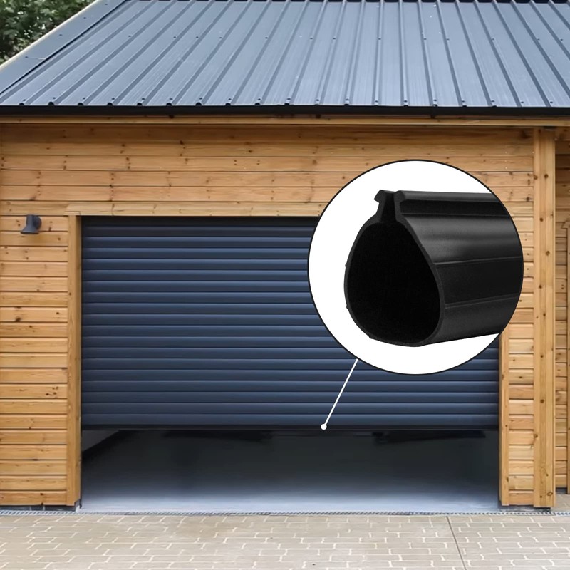 showingo 20 ft Garage Door Rubber Bottom Weather Seal Replacement