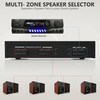 Pyle 4 Channel High Power Stereo Speaker Selector with Volume