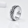 Treasure Bay 8mm Solid 925 Sterling Silver Ring Braided Design