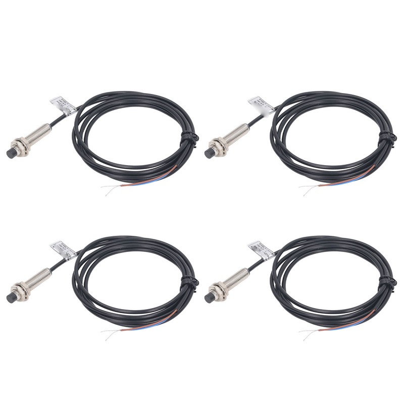 4 Sets 8mm Proximity Sensor Inductive Proximity Switch NPN 2