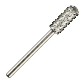 C & I - Broca de uñas redondeada con dientes en la parte superior, lima eléctrica profesional para máquina de manicura perforadora, quitar geles de uñas de 3/32 pulgadas (ultra grueso -4XC)
