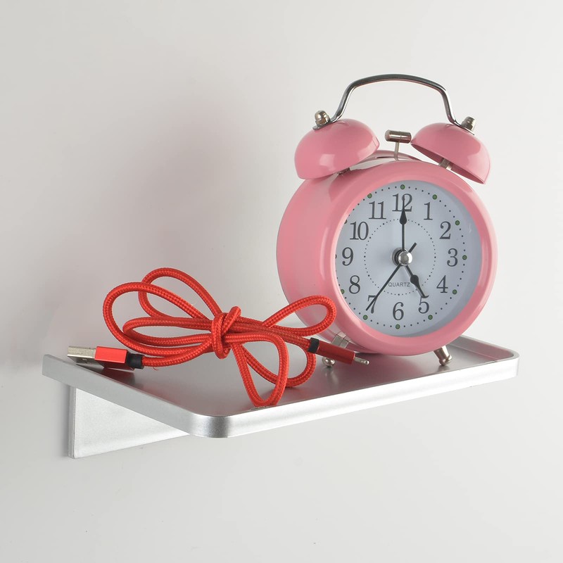 JDYOOMI Acrylic Floating Wall Shelves - Small Stick-on Wall Mounted
