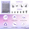 False Eyelashes Eyelash Extension Kit 144 Pieces D Curl 10-16mm