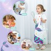 WERNNSAI Mermaid Apron Set - Apron for Kids, Girls, Bib