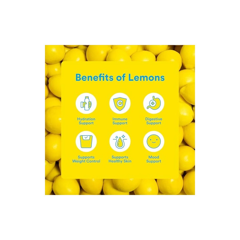 Lemon Perfect Peach, Hydrating Flavored Lemon Water, Zero Sugar, Delicious