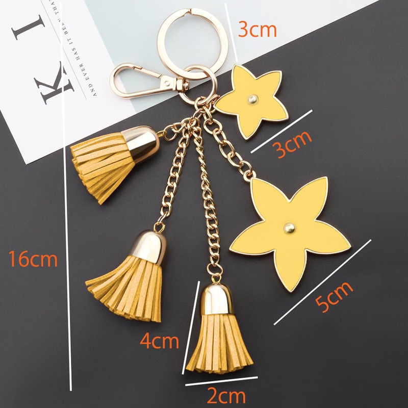 F.ZH Key Holder, Star Pattern, Bag Charm, Bag, Star Accessory,