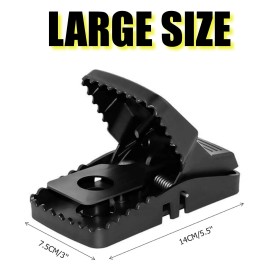 Unbranded LARGE Mouse Traps Rat Mice Rodent Killer Snap Trap Reusable Heavy Duty Pest Trap