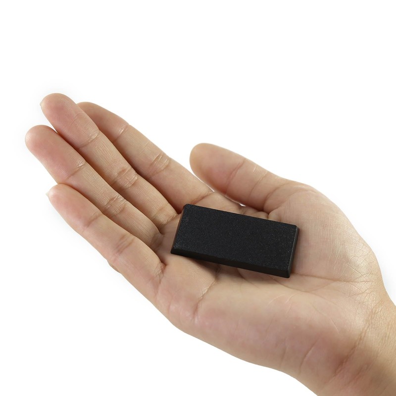 Rectangle Plastic Model Bases for Wargames Table Games (60pcs 25