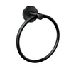 Moen Y5785BL Arlys Modern Bathroom Hand -Towel Ring, Matte Black