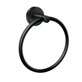 Moen Y5785BL Arlys Modern Bathroom Hand -Towel Ring, Matte Black