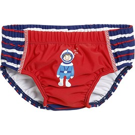 Playshoes Baby Boys Windelhose Taucher mit UV-Schutz Swim Nappy, Red (rot), 62 (Manufacturer size: 62/68)