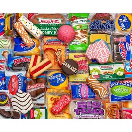 Springbok - Snack Treats - 500 Piece Jigsaw Puzzle- Nostalgic Photo of Our Favorite Snacks from Past
