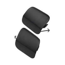 Motoforti 1 Pair Unpainted Front Left Right Bumper Tow Hook Cover for Toyota Highlander 2020-2023 Front Bumper Tow Hook Eye Cap No.52128-0E933/52127-0E930 Black Long-Lasting