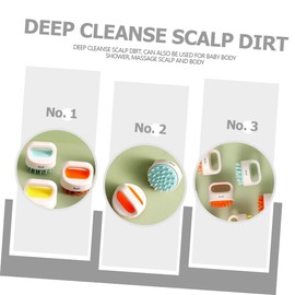 minkissy Head Scalp Massager Head Treatment Brush Scalp Brush Ergonomic Handle Non-s Scratch Bristles Dry Wet Hair Scalp Care for Ages