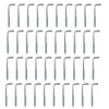 Srup Pack of 40 Screw Hooks with Slotted, L Hook
