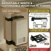 Under Desk PC Mount, No-Drill CPU Holder for 65x45mm Standing