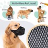 SHUOHONG Dog Muzzle, Nylon Mesh, Breathable and Comfortable, Muzzle for
