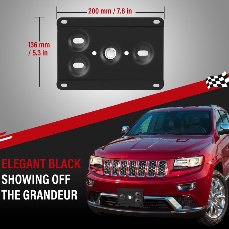 Front License Plate Compatible with Jeep Grand Cherokee WK2 2011-2022
