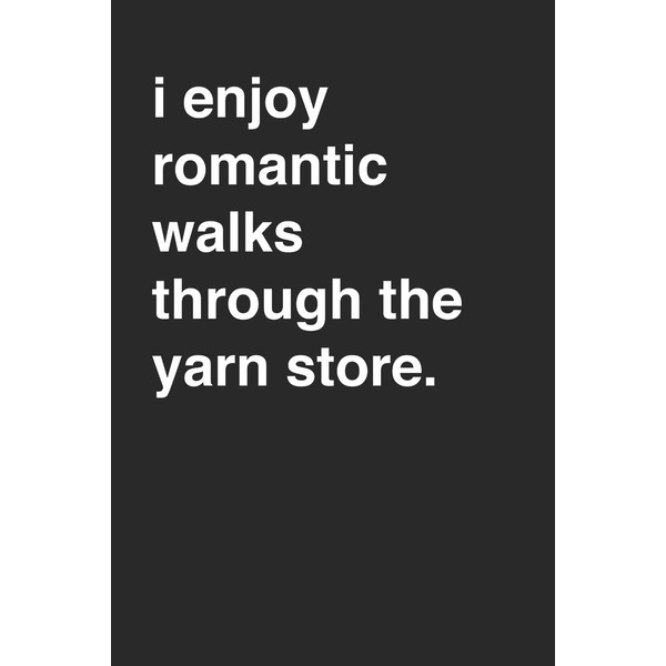 Yarn Store Lover Funny Minimalist 120 Page Notebook Lined Journal