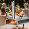 12” Portable Wood Fired Pizza Oven - Stainless Steel Pellet