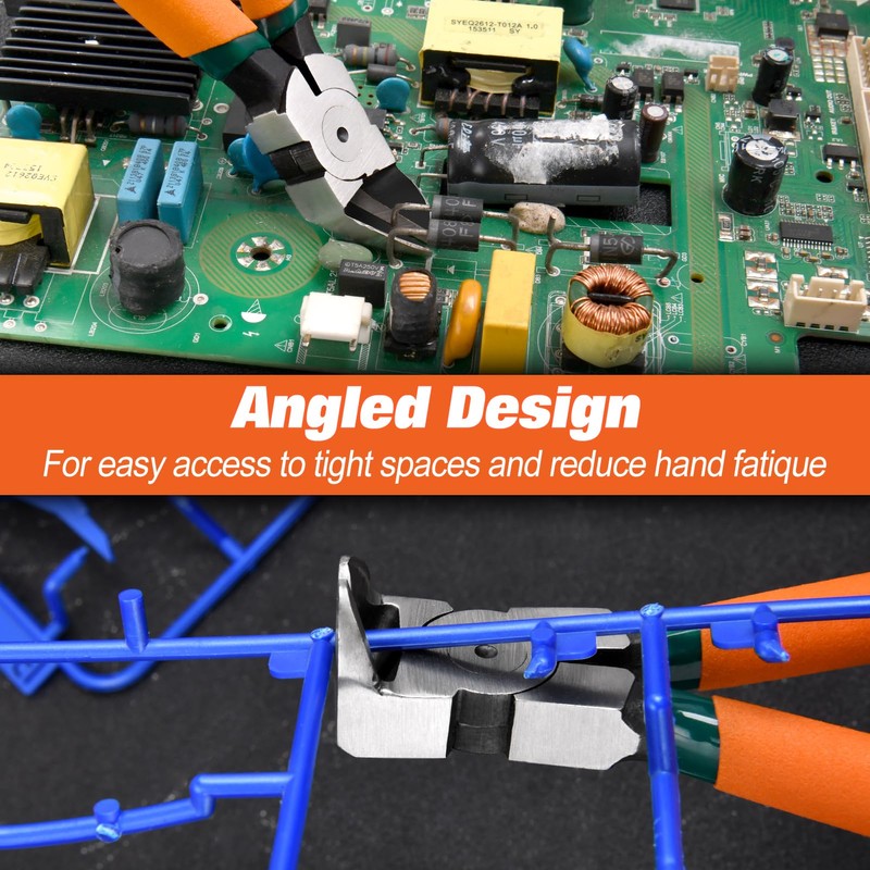 LEONTOOL Diagonal Pliers for Flush Cut Plastics, 45° & 90°