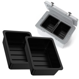 Jmoe USA Dry Basket for RTIC 52QT & 72QT Ultra-Light Cooler | BPA-Free Tough Plastic | Specially Designed, Durable, Food-Safe | Storage Tray for Electronics, Utensils, Dry Goods, and More | 2-Pack