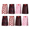 Linelglobal Valentine Bag for Treat, 24 Pack Valentine Goodie Bag