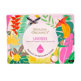 Niugini Organics Organic Virgin Lavender Coconut Oil Soap 100g