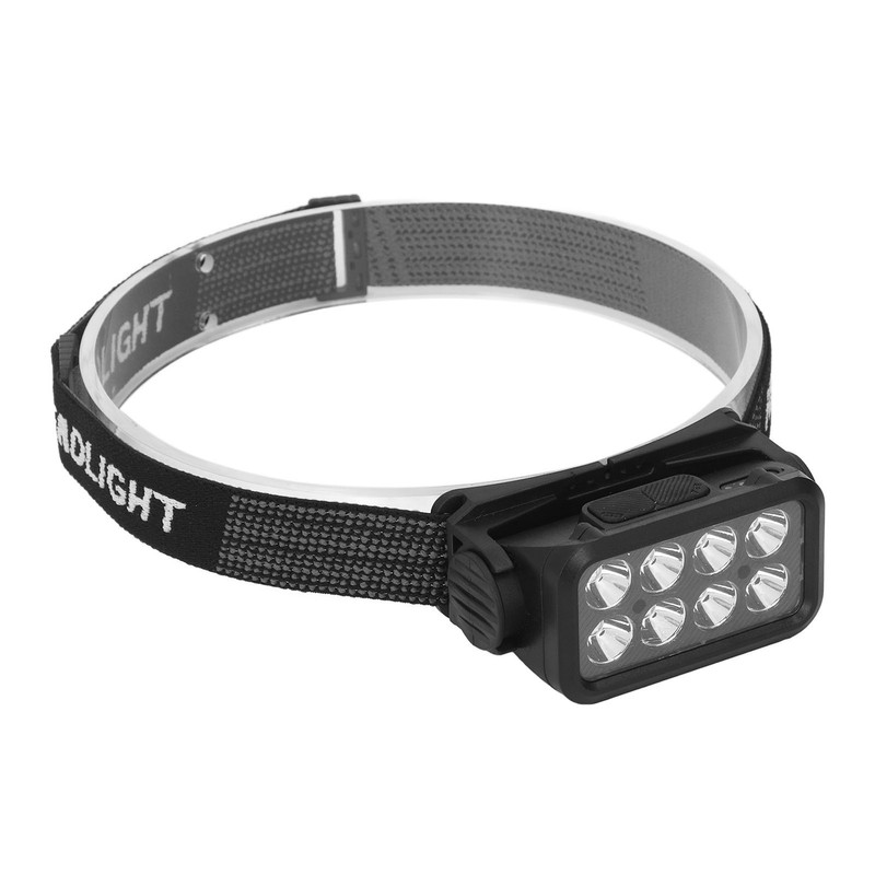 LED Headlamp Motion Sensing IPX4 Waterproof 5 Gears Rotatable USB