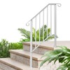 3 Step Handrails for Outdoor Steps, Wrought Iron Stair Railing