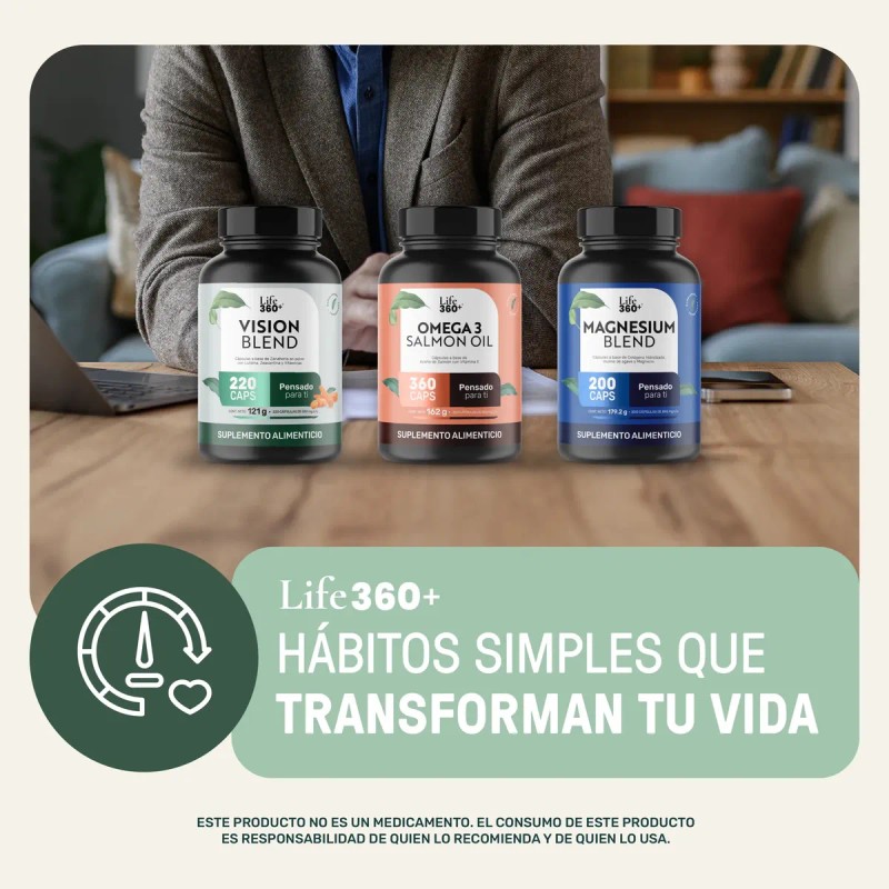 Luteína Capsulas Eagle Vision Blend 220 Cápsulas Life360