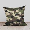 Beabes Pillow Cases Fashion Black Brown Green Camo Seamless Pattern