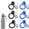 Pack of 6 Silicone Water Bottle Buckle, Silicone Mineral Drink Hanging Buckle, Keyring Bottle Holder Clip Hook for Camping, Hiking, Camping, Travel, Mountaineering Outdoor Activities