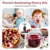 PIUGERU Cherry Pitter Tool, Large 33mm Seed Remover, Food-Grade Stainless