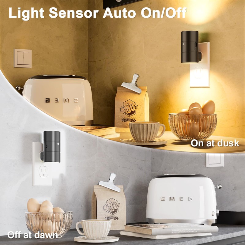 NIORSUN Dimmable Night Light,LED Night Lights Plug Into Wall 0-100LM