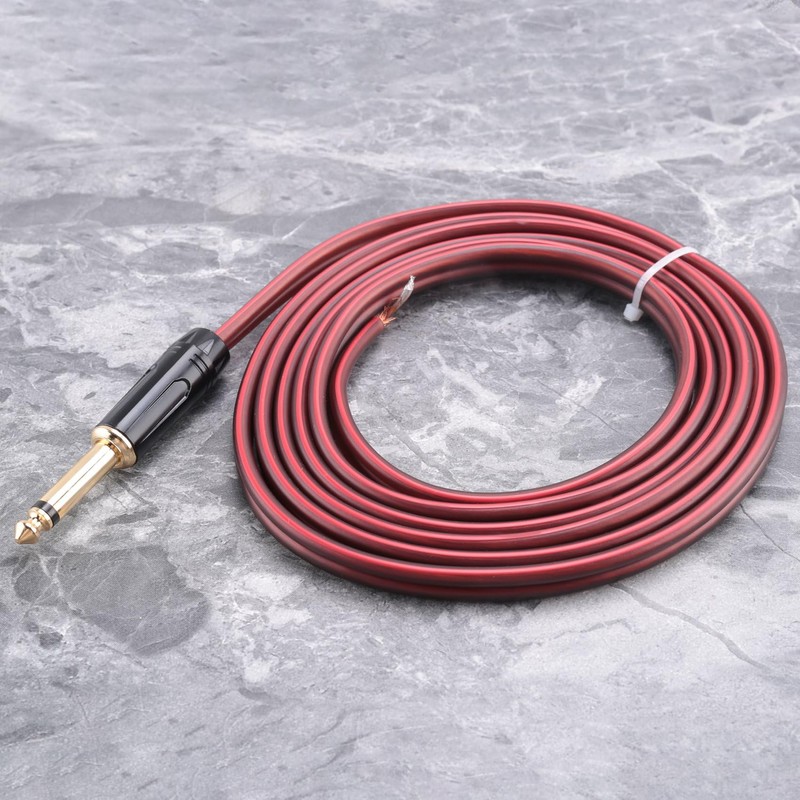 Peakloong 1/4 to Speaker Bare Wire,Audio Cable to 6.35mm Male