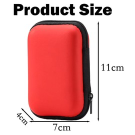 Playing Card Case for UNO, Card Game Holder, Portable Storage Box, Blue and Red, 2 Pieces