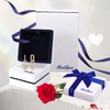 Flor Pendientes de Aro Para Las Mujeres, 18k Chapado en