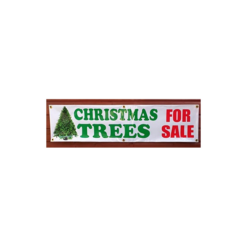 Christmas Trees For Sale Banner (1ftx4ft)