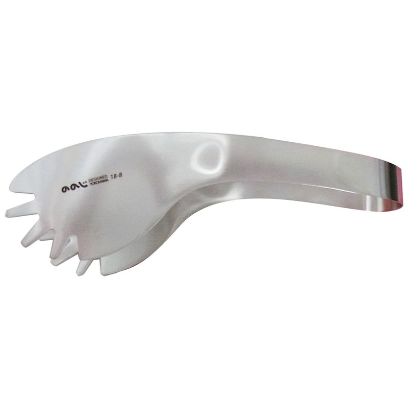 Noji LTG-S06SA Satin Relish Tongs, Double Prong Type, Small