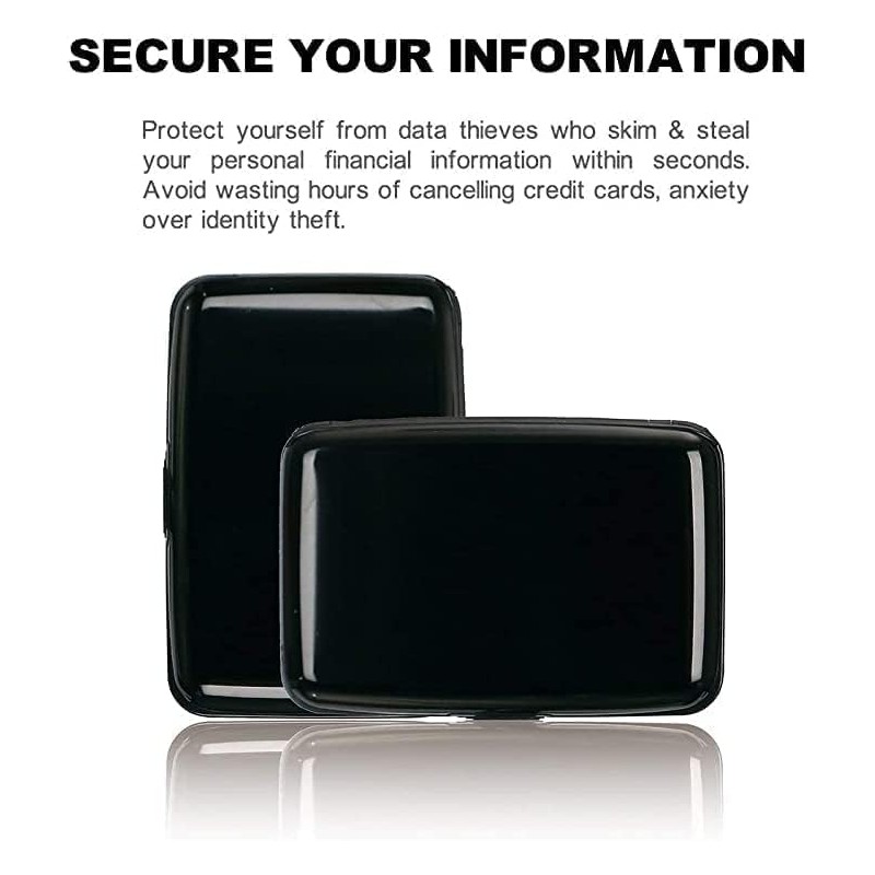 IMAGILIVSPAS RFID Blocking Credit Card Protector Aluminum ID Case Hard