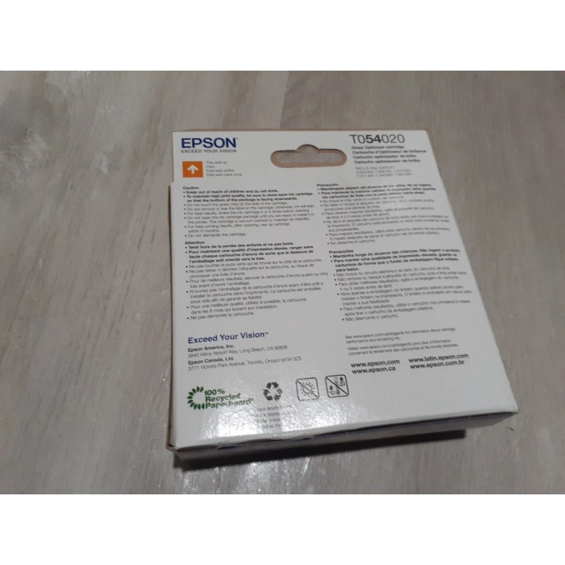 Epson Genuine EPSON T054020 (Gloss Optim) Cartridge For EPSON Stylus