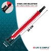 LIFE IS SIMPLE Paracord Survival Bracelet, Rescue Crew, Red, White,