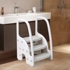 Toddler 3 Step Stool for Bathroom Sink Kitchen Counter Plastic