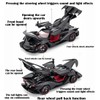 Toy Car Model IE 1/24 Black Alloy Collectible Diecast Vehicles