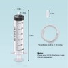 6PCS 60ML Plastic Sterile Syringe with Cap and Tubes 2*50cm