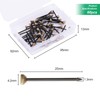 Picture Pins, 60PCS Picture Nails Pins for Hanging Pictures Brass