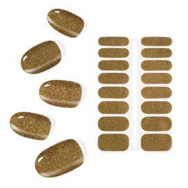 Topforce Thin Gel Nail Seal, Curing Type (16 Pieces) Nail Seal, Curing Type, Gel Nail Seal, For Hand, Just Stick, Long Lasting, Gel Nail Seal, Cured Nail, Popular Design, Easy Off